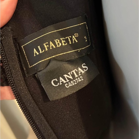 Black Ruffled and Lace Cocktail Dress - Picture 10 of 10